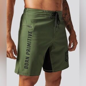 Born Primitive American Defender Short Tie 2.0 Men’s 30 Olive Army Green Pockets